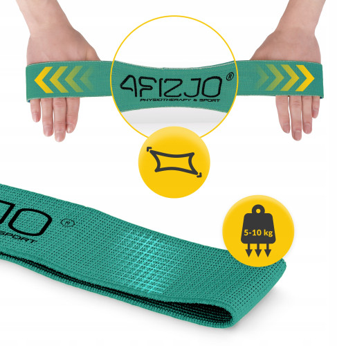 Резинка для фітнеса  4FIZJO Flex Band 6-10 кг Green - фото №4